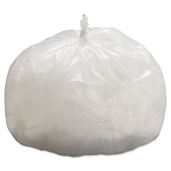 High-Density Can Liners, 33 gal, 9 microns, 33" x 39", Natural, 25 Bags/Roll, 20 Rolls/Carton1