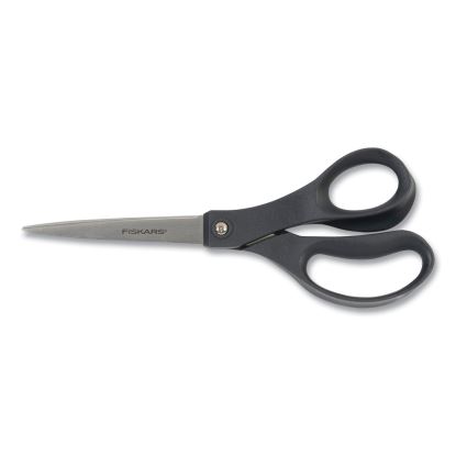 Everyday Scissors, 8" Long, 3.25" Cut Length, Black Straight Handle, 6/Pack1