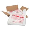 Thank You Bags, 11.5" x 20" x 20", Red/White, 775/Carton1