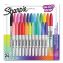 Fine Tip Permanent Marker, Fine Bullet Tip, Assorted 80s Glam Colors, 24/Pack1
