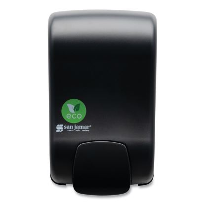 ecoLogic Rely Manual Foam Soap and Sanitizer Dispenser, 900 mL, 5,5 x 4,5 x 9.25, Black1