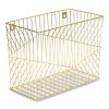 Vena Hanging File Basket, Letter Size, 6.85" Long, Gold1