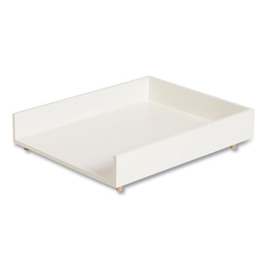 Juliet Paper Tray, 1 Section, Holds 11" x 8.5" Files, 10 x 12.25 x 2.5, White1