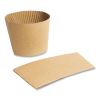 Kraft Hot Cup Sleeves, Fits Vegware 89-Series Hot Cups, Kraft, 1,000/Carton1