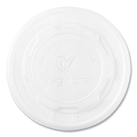 115-Series Flat Hot Lids, For Use With 115-Series Soup Containers, White, Plastic, 500/Carton1