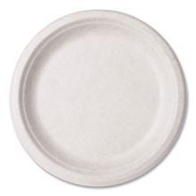 Nourish Molded Fiber Tableware, Plate, 9" Diameter, White, 500/Carton1