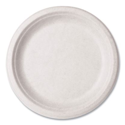 Nourish Molded Fiber Tableware, Plate, 9" Diameter, White, 500/Carton1