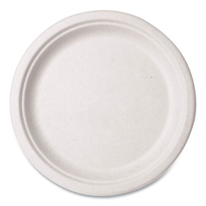 Nourish Molded Fiber Tableware, Plate, 10" Diameter, White, 500/Carton1