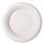 Molded Fiber Tableware, Plate, 6" Diameter, White, 1,000/Carton1