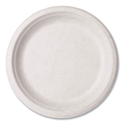 Molded Fiber Tableware, Plate, 9" Diameter, White, 500/Carton1