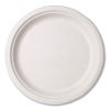 Molded Fiber Tableware, Plate, 10" Diameter, White, 500/Carton1