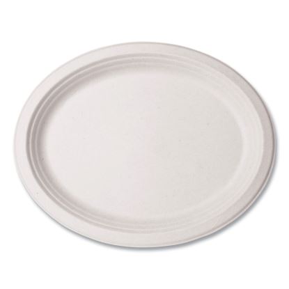 Molded Fiber Tableware, Platter, 7 x 10 x 1, White, 500/Carton1