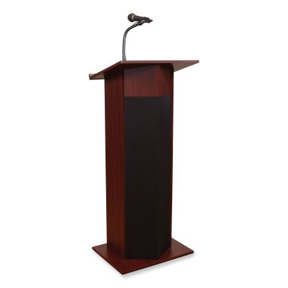 Power Plus Lectern, 22 x 17 x 46, Mahogany, Ships in 1-3 Business Days1