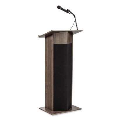 Power Plus Lectern, 22 x 17 x 46, Ribbonwood, Ships in 1-3 Business Days1