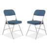 3200 Series Fabric Dual-Hinge Folding Chair, Supports 300 lb, Regal Blue Seat/Back, Gray Base, 2/CT, Ships in 1-3 Bus Days1