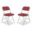3200 Series Premium Fabric Dual-Hinge Folding Chair, Supports 300lb, Burgundy Seat/Back, Gray Base,2/CT,Ships in 1-3 Bus Days1