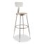 6200 Series 25"-33" Height Adjustable Heavy Duty Stool w/Backrest, Supports 500lb, Brown Seat/Gray Base,Ships in 1-3 Bus Days1