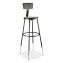 6200 Series 32"-39" Height Adj Heavy Duty Stool With Backrest, Supports 500 lb, Brown Seat, Black Base, Ships in 1-3 Bus Days1