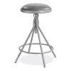 6500 Series Height Adjustable Heavy Duty Padded Swivel Stool, Supports 500lb, 24"-30" Seat Height, Gray,Ships in 1-3 Bus Days1