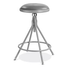 6500 Series Height Adjustable Heavy Duty Padded Swivel Stool, Supports 500lb, 24"-30" Seat Height, Gray,Ships in 1-3 Bus Days1