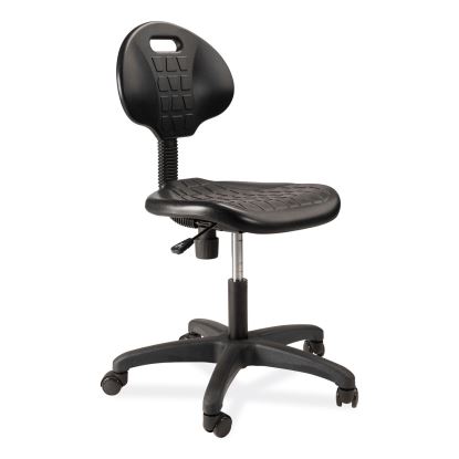 6700 Series Polyurethane Adj Height Task Chair, Supports 300 lb, 16"-21" Seat Ht, Black Seat/Back/Base, Ships in 1-3 Bus Days1