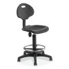 6700 Series Polyurethane Adj Height Task Chair, Supports 300 lb, 22"-32" Seat Ht, Black Seat/Back/Base, Ships in 1-3 Bus Days1