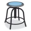 6800 Series Height Adj Metal Seat Stool, Supports 300 lb, 18" to 24" Seat Ht, Blueberry Seat/Black Base,Ships in 1-3 Bus Days1