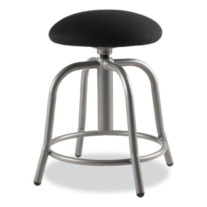 6800 Series Height Adj Fabric Seat Swivel Stool, Supports 300 lb, 18"-25" Seat Ht, Black Seat/Gray Base,Ships in 1-3 Bus Days1