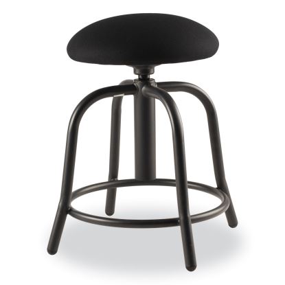 6800 Series Height Adj Fabric Seat Swivel Stool, Supports 300 lb, 18"-25" Seat Height, Black Seat/Base, Ships in 1-3 Bus Days1
