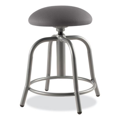 6800 Series Height Adj Fabric Padded Swivel Stool, Supports 300 lb, 18"-25" Ht, Charcoal Seat/Gray Base,Ships in 1-3 Bus Days1