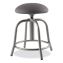 6800 Series Height Adj Fabric Padded Swivel Stool, Supports 300 lb, 18"-25" Ht, Charcoal Seat/Gray Base,Ships in 1-3 Bus Days1
