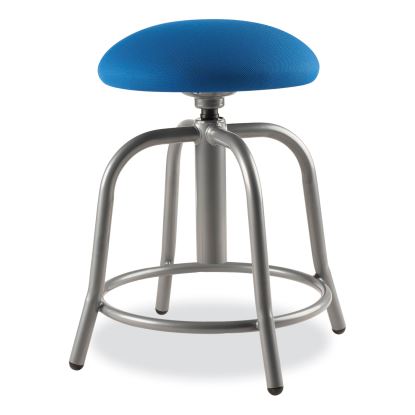 6800 Series Height Adj Fabric Padded Seat Stool, Supports 300lb, 18"-25" Ht, Cobalt Blue Seat/Gray Base,Ships in 1-3 Bus Days1