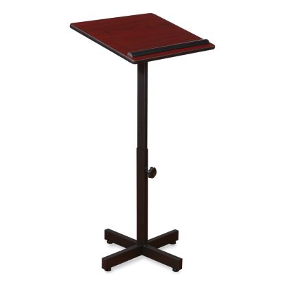 Portable Presentation Lectern Stand, 20 x 18.25 x 44, Mahogany, Ships in 1-3 Business Days1