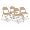 900 Series All-Steel Folding Chair, Supports 250lb, 17.75" Seat Height, Beige Seat/Back/Base, 4/CT,Ships in 1-3 Business Days1