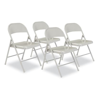 900 Series All-Steel Folding Chair, Supports 250 lb, 17.75" Seat Height, Gray Seat/Back/Base, 4/CT,Ships in 1-3 Business Days1