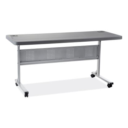 Flip-N-Store Training Table, Rectangular, 24 x 60 x 29.5, Charcoal Gray, Ships in 1-3 Business Days1