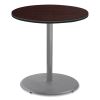 Cafe Table, 36" Diameter x 36h, Round Top/Base, Mahogany Top, Gray Base, Ships in 7-10 Business Days1