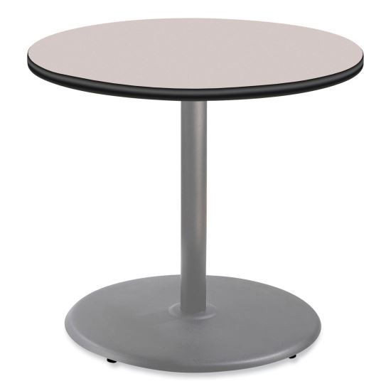 Cafe Table, 36" Diameter x 30h, Round Top/Base, Gray Nebula Top, Gray Base, Ships in 7-10 Business Days1