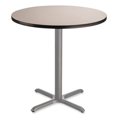 Cafe Table, 36" Diameter x 36h, Round Top/X-Base, Gray Nebula Top, Gray Base, Ships in 7-10 Business Days1