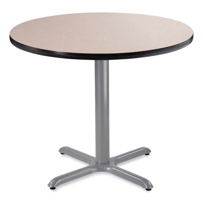 Cafe Table, 36" Diameter x 30h, Round Top/X-Base, Gray Nebula Top, Gray Base, Ships in 7-10 Business Days1