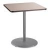 Cafe Table, 36w x 36d x 42h, Square Top/Round Base, Gray Nebula Top, Gray Base, Ships in 7-10 Business Days1