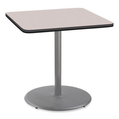 Cafe Table, 36w x 36d x 36h, Square Top/Round Base, Gray Nebula Top, Gray Base, Ships in 7-10 Business Days1