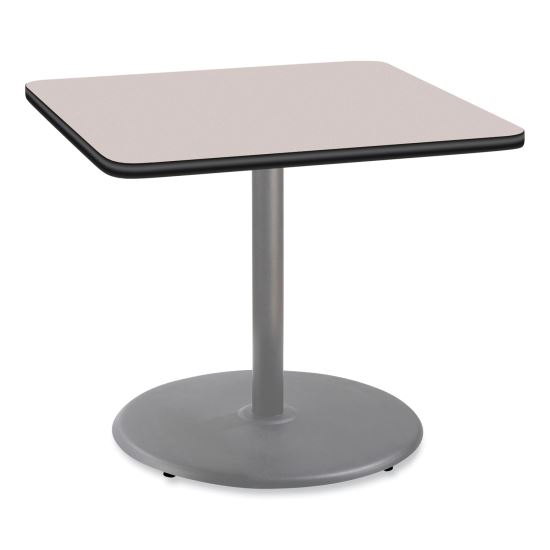 Cafe Table, 36w x 36d x 30h, Square Top/Round Base, Gray Nebula Top, Gray Base, Ships in 7-10 Business Days1