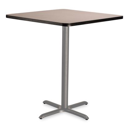 Cafe Table, 36w x 36d x 42h, Square Top/X-Base, Gray Nebula Top, Gray Base, Ships in 7-10 Business Days1