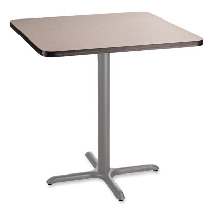 Cafe Table, 36w x 36d x 36h, Square Top/X-Base, Gray Nebula Top, Gray Base, Ships in 7-10 Business Days1