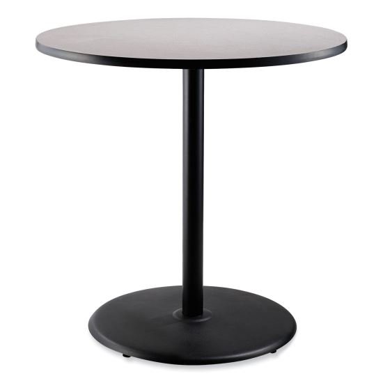 Cafe Table, 36" Diameter x 42h, Round Top/Base, Gray Nebula Top, Black Base, Ships in 7-10 Business Days1