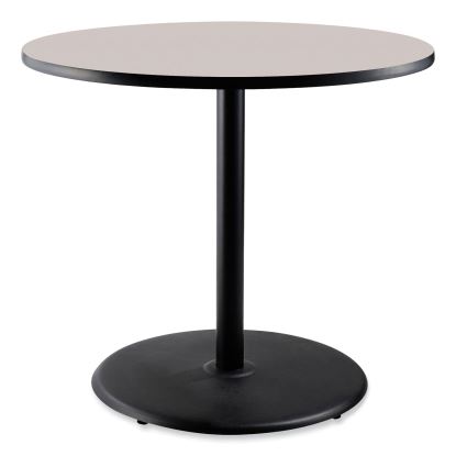 Cafe Table, 36" Diameter x 36h, Round Top/Base, Gray Neubula Top, Black Base, Ships in 7-10 Business Days1