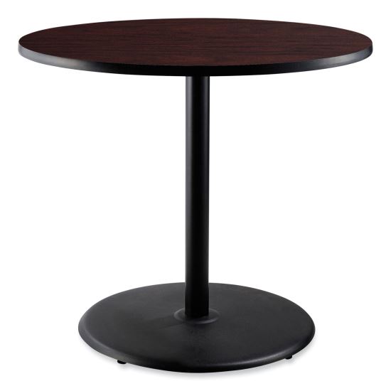 Cafe Table, 36" Diameter x 36h, Round Top/Base, Mahogany Top, Black Base, Ships in 7-10 Business Days1