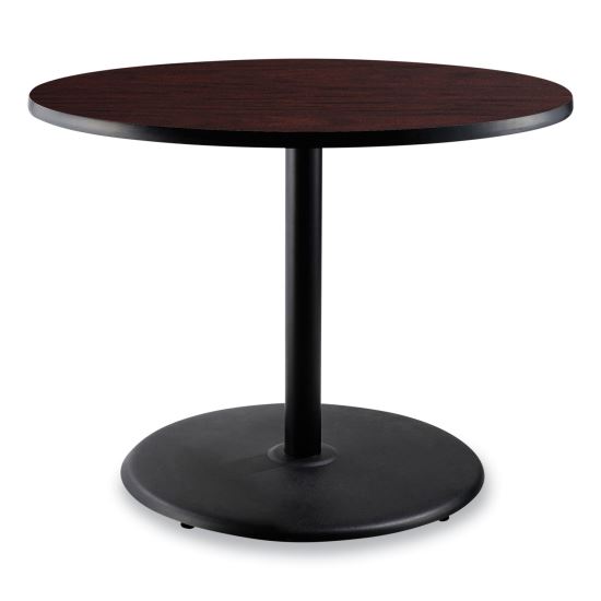 Cafe Table, 36" Diameter x 30h, Round Top/Base, Mahogany Top, Black Base, Ships in 7-10 Business Days1