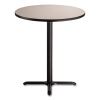 Cafe Table, 36" Diameter x 42h, Round Top/X-Base, Gray Nebula Top, Black Base, Ships in 7-10 Business Days2